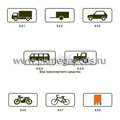 купить 8.4.1, 8.4.2, 8.4.3, 8.4.4, 8.4.5, 8.4.6, 8.4.7, 8.4.8 Вид транспортного средства